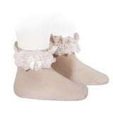 Kurze Socken mit Spitze und Schleife für Baby-Mädchen CONDOR 2484