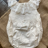 Baby Girl Romper With Ruffled Collar With Lace Phi Clothing 22295