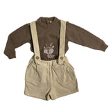 Set mit Bermudashorts und Wollpullover für Neugeborene WEDOBLE I2308301C