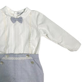 Completo Camicia e Bermuda Elegante Neonato Ponto por ponto 6027