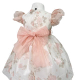 Abito Elegante Mezza Manica In Tulle Stampato Neonata TETO E TATTA VE6126