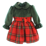 Abito Manica Lunga Scozzese Neonata BUFI B0071A