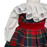 Abito Smanicato Scozzese Con Camicia Neonata ISABEL C492