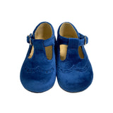 Erste-Schritte-Schuhe mit Ösen aus Samt Baby PANYNO B2004V