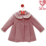 Cappottino In Panno Con Inserti In Ecopelliccia Neonata DEL SUR 3992