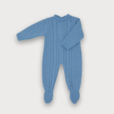 Tutina Intera Con Trecce In Tessuto Anallergico Neonato SARDON MC193