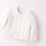 Giubbotto Trapuntato Bianco Neonata MINIBANDA B757