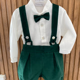 Elegantes Set aus Hemd und Bermuda für Neugeborene Ponto por ponto 6045