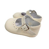 Ballerina Culla In Pelle Con Cinturino Neonata INDICE 1513C