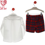 Completo Con Bermuda Scozzese Bambino DEL SUR 4050