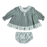 Abito Manica Lunga Con Culotte Fantasia Mongolfiere Neonata DEL SUR 2077