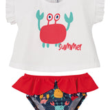 Completo Mare Con Costume E Shirt Neonata CALAMARO 23051