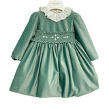 Abito Elegante In Velluto Manica Lunga Neonata TETO E TATTA VE8123