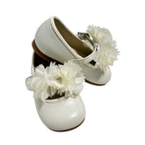 Scarpe Modello Ballerina Con Fiori In Pelle Bambina PANYNO B3402