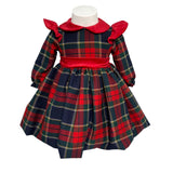 Abito Svasato Manica Lunga Scozzese Bambina ISABEL C488