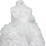 Abito Elegante Smanicato In Raso E Tulle Neonata NINNAOH E24AB44