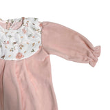 Einteiliger rosa Chenille-Strampler für Babys TETO E TATTA TU5331