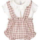 Completo con Culotte in cotone Neonata CALAMARO 11126