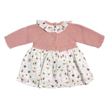 Abito Combinato In Maglia E Tessuto Neonata BABY FASHION 526.6A