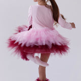 Abito Elegante In Maglia E Tulle Bambina DAGA M10384