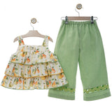 Completo Con Pantalone Palazzo E Top Bambina YOEDU 1251