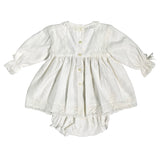 Abito con Culotte Elegante Neonata Panna GRANLEI 23119