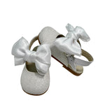 Scarpe Primi Passi Modello Ballerina Aperte Sul Retro Glitter Neonata PANYNO B3601