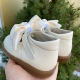 Scarpe Primi Passi Modello Ballerina Con Fiocco In Pelle Neonata PANYNO B3604