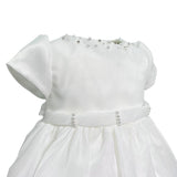 Elegantes Kleid aus weißem Organza mit halben Ärmeln für Babys BIMBALO' 6823