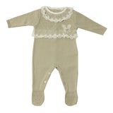 Tutina Intera In Filo Di Cotone Con Pizzo Neonata DR KID DK111