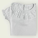 Half Sleeve Cotton Body With Ruches Poise Baby Girl CALAMARO 19107C