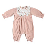 Einteiliger rosa Chenille-Strampler für Babys TETO E TATTA TU5331
