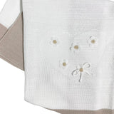 Coperta Scialle In Filo Di Cotone Con Cuore Neonata I DELFI 2395H