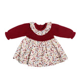 Kombiniertes Kleid aus warmer Baumwolle für Mädchen, BABY FASHION 5262