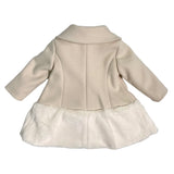 Cappotto Svasato In Panno Ed Ecopelliccia Con Collo Tondo Bambina ISABEL F591