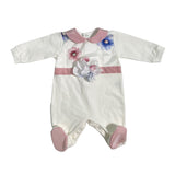 Tutina Intera In Cotone Fantasia Floreale Neonata TETO E TATTA TU6090