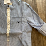 Shirts in Light Blue Cotton Boy Armani 3Z4C05