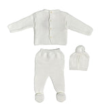 Zerbrochener Strampler mit Mütze aus hypoallergenem Acrylstoff für Neugeborene BABY FASHION 5201