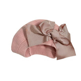 Acryl-Baskenmütze mit Samtschleife für Mädchen CONDOR 50100F