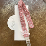 Baby Girl Pink Polka Dot Cotton Pacifier Case Bunny Theme NINNAOH I21CATF9