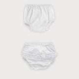 Culotte In Cotone Con Pizzo Neonata SARDON BF726