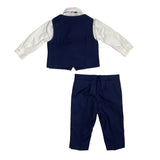 Smoking Elegante 5 Pezzi In Caldo Cotone Neonato ISABEL B475