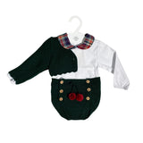 Completo 3 Pezzi In Caldo Cotone Con Culotte Neonati BABY FASHION 5313