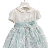 Abito Elegante In Cotone E Pizzo Neonata TETO E TATTA VE7425