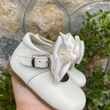 Scarpe Primi Passi Modello Ballerina Con Fiocco In Pelle Neonata RIZITOS B3511