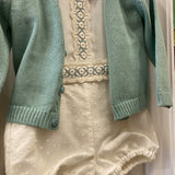 Completo Corto Elegante In Lino Con Bermuda Neonato PONTO POR PONTO 6311