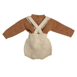 Completo In Lana Con Salopette Corta Neonata WEDOBLE I2305301D