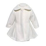 Ausgestellter Stoffmantel mit Rundkragen für Baby-Mädchen ISABEL F590
