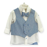 Completo Elegante In Raso Con Giacca Neonato LES ETOILES ROSARIO