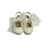 Scarpe Primi Passi Modello Ballerina Aperte Sul Retro In Vernice Neonata PANYNO B3408